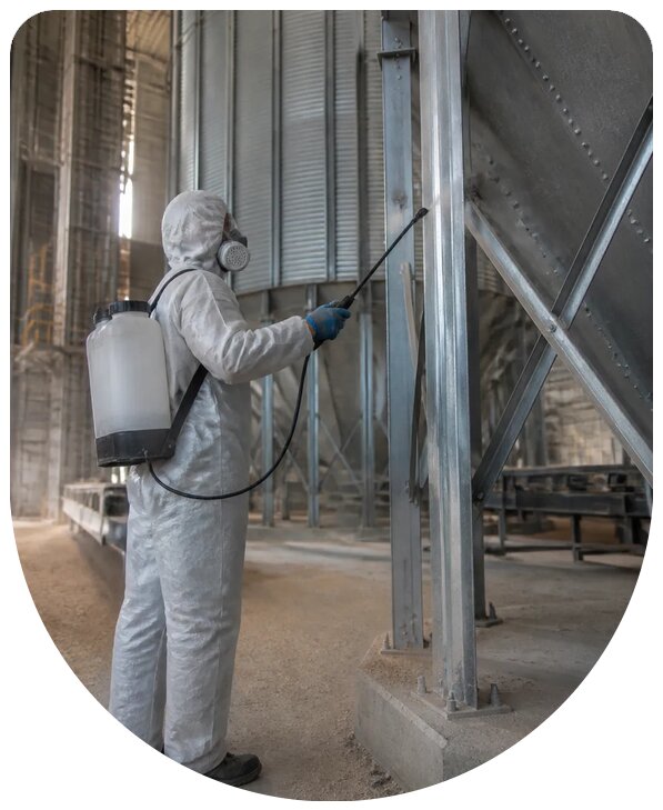 Профессиональная дезинсекция зернового элеватора в Гукове